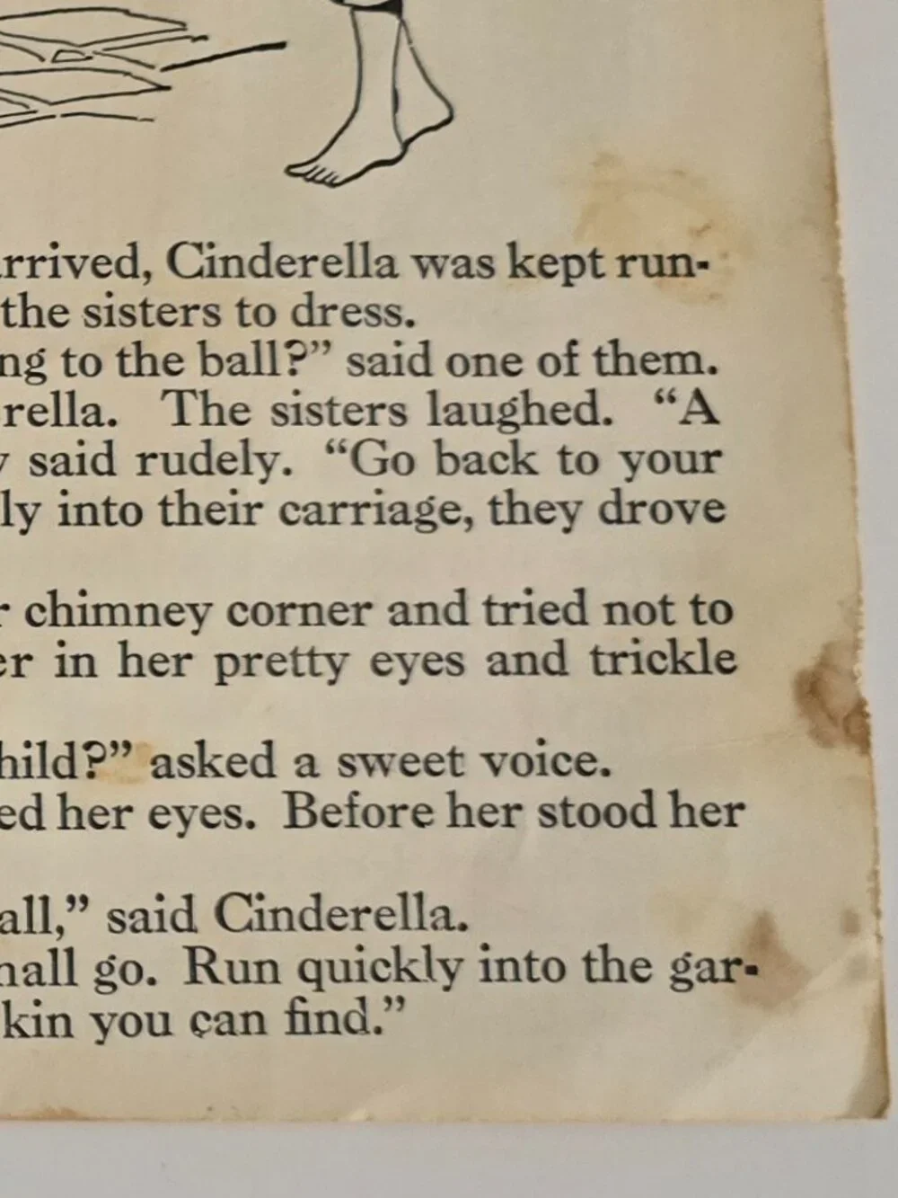 Vintage 1934 Cinderella Book Platt & Munk Illustrated Fairy Tale Childrens Story